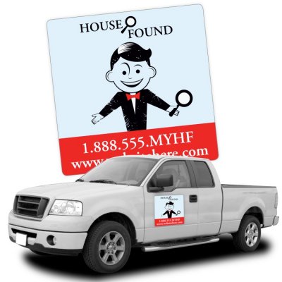 Magnetic Car/Truck/Auto/Vehicle Signs - 16x16 Round Corners