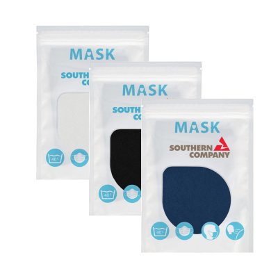 Urban 2-Layer 100% Cotton Value Mask â€“ Full Color Label on Pouch