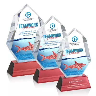 Norwood VividPrint™ Award on Newhaven Base - Red
