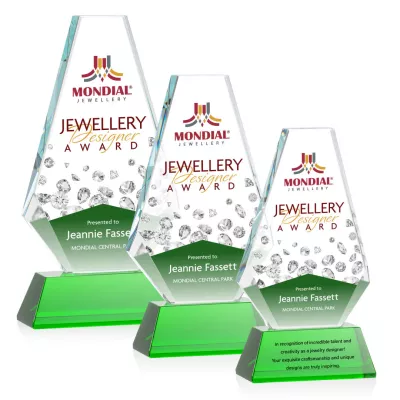 Kingsley VividPrint™ Award on Newhaven Base - Green