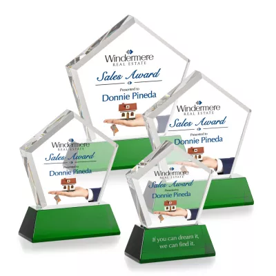 Genosee VividPrint™ Award on Base - Green