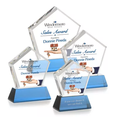 Genosee VividPrint™ Award on Base - Sky Blue