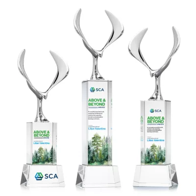 Maverick Eagle VividPrint™ Award on Belcroft Base - Clear