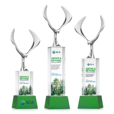 Maverick Eagle VividPrint™ Award on Belcroft Base - Green