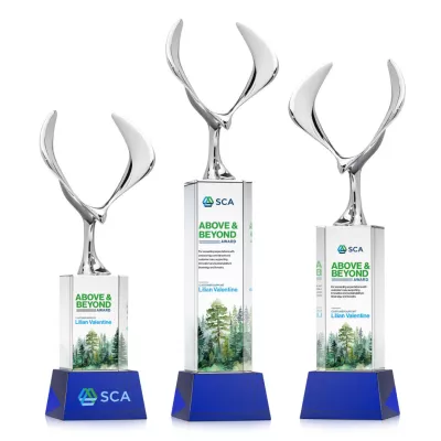 Maverick Eagle VividPrint™ Award on Belcroft Base - Blue