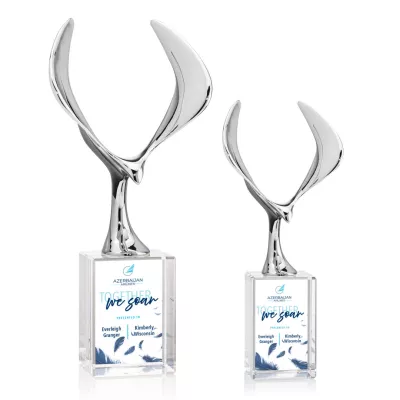 Maverick Eagle VividPrint™ Award on Lexington Base - Clear