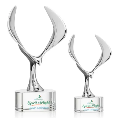 Maverick Eagle VividPrint™ Award on Paragon Base - Clear