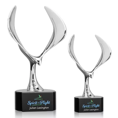 Maverick Eagle VividPrint™ Award on Paragon Base - Black