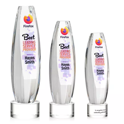 Hoover VividPrint™ Award on Marvel Base - Clear