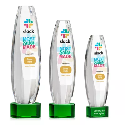Hoover VividPrint™ Award on Paragon Base - Green
