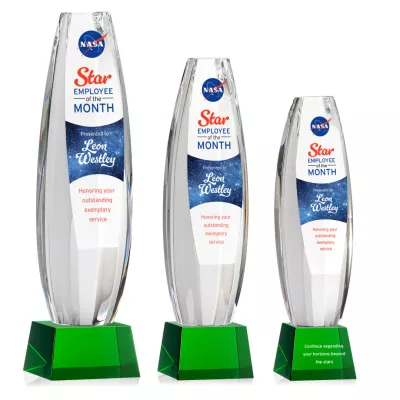 Hoover VividPrint™ Award on Robson Base - Green
