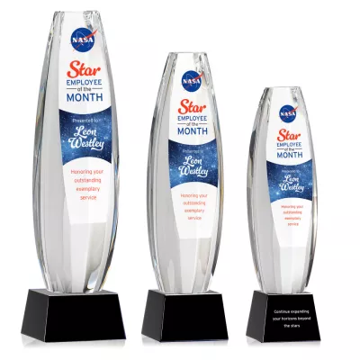 Hoover VividPrint™ Award on Robson Base - Black