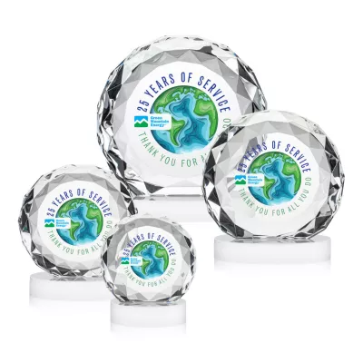 Seville VividPrint™ Award on Alberton Base - White