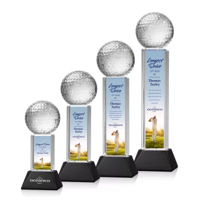 Golf Ball VividPrint™ Award on Stowe - Black