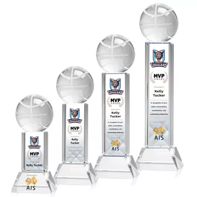 Basketball VividPrint™ Award on Stowe - Clear