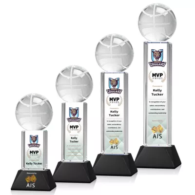 Basketball VividPrint™ Award on Stowe - Black