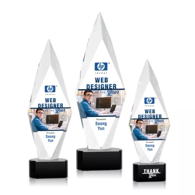 Manilow VividPrint™ Award on Paragon Base - Black