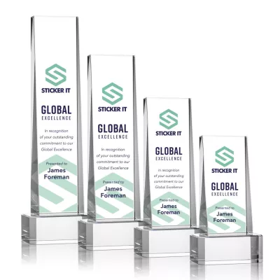 Milnerton VividPrint™ Award on Base - Clear