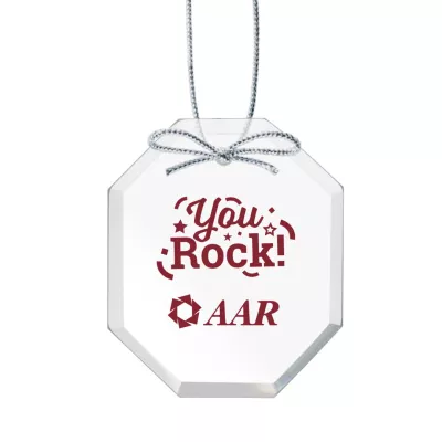 Starfire Ornament - Long Octagon Imprinted