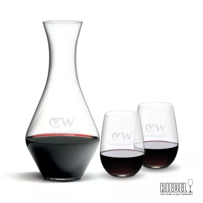 RIEDEL Merlot Decanter & Stemless Wine Set