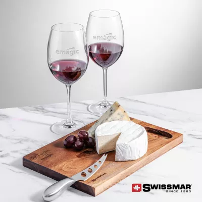 Swissmar® Acacia Board & 2 Blyth Wine