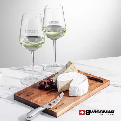 Swissmar® Acacia Board & 2 Elderwood Wine