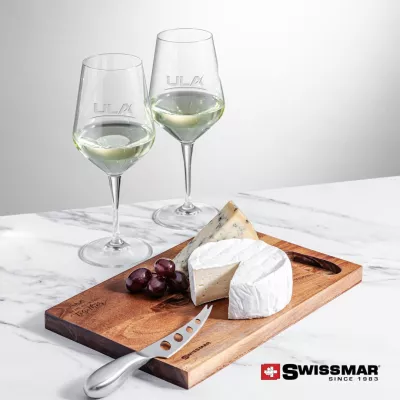 Swissmar® Acacia Board & 2 Germain Wine