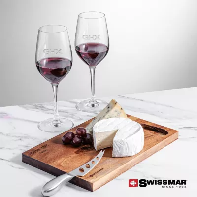 Swissmar® Acacia Board & 2 Lethbridge Wine