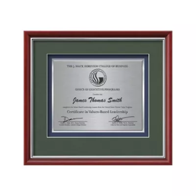 Baron Certificate TexEtch - Mahogany/Silver