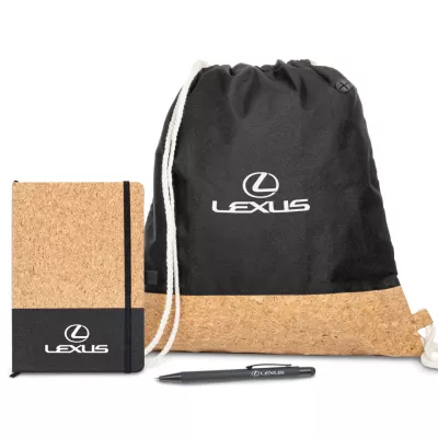 Cousteau Journal Gift Set w/Pen & Drawstring Tote