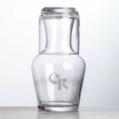 Summit Desk Water Set - Deep Etched