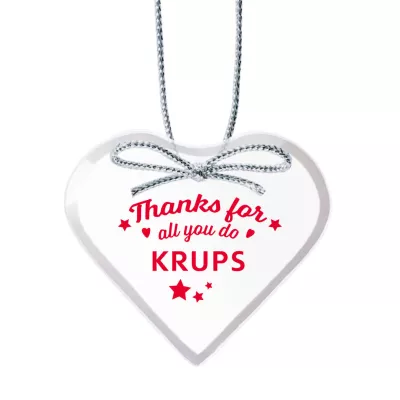 Starfire Ornament - Heart Imprinted