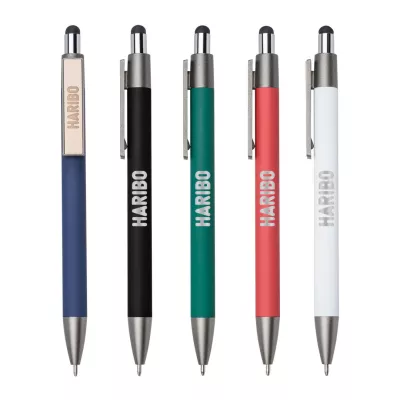 Hughes Metal Pen w/Wood Clip & Black Refill