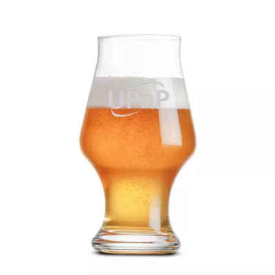 Hanover Beer Glass - Deep Etch