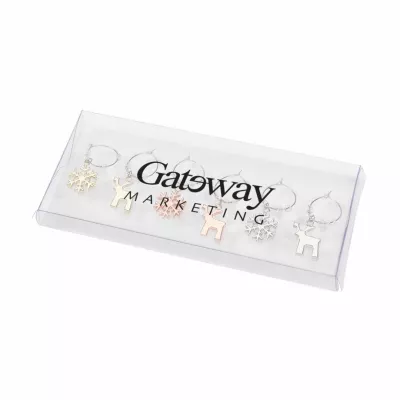 Rudolf Wine Charm Set - 6pc