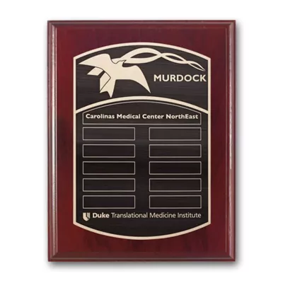 Etch/Antiqued Plaq - Mahogany