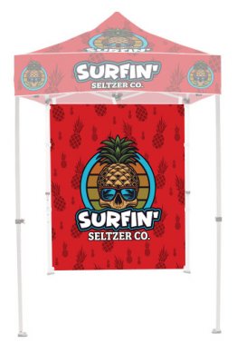 5ft Canopy Tent Full Height Wall with Full Color Double Sided Imprint