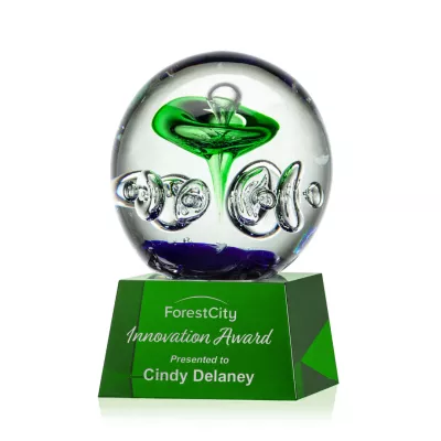 Aquarius Award on Robson Base - Green