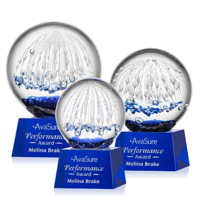 Starburst Award on Robson Base - Blue