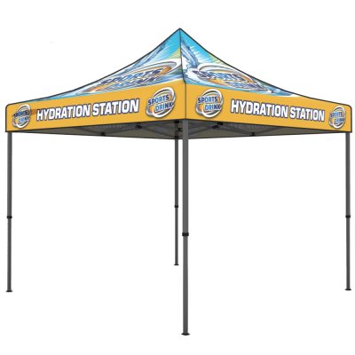 10ft x 10ft Steel Air Canopy Tent w/ Full Color Imprint
