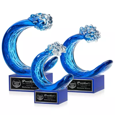 Oceana Award on Hancock Base - Blue