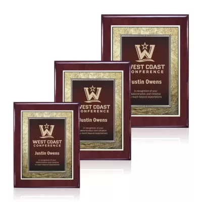 Oakleigh/Tamara Plaque - Rosewood/Burgundy