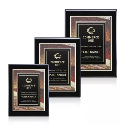 Oakleigh/Albina Plaque - Black Finish