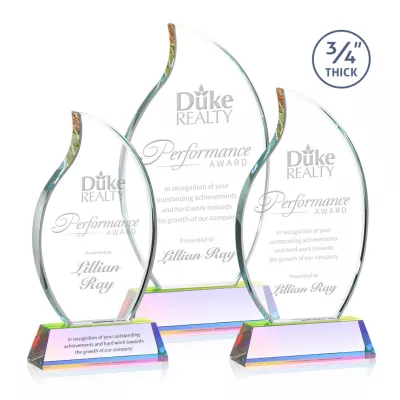 Croydon Flame Award on Newhaven Base - Prismatic