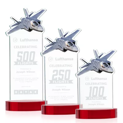 Top Gun Award on Alberton Base - Red