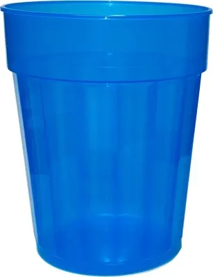 22 oz. Squat Fluted Plastic Stadium Cup