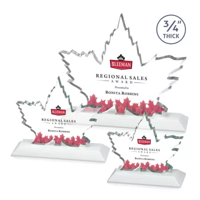 Maple Leaf VividPrint™ Award - White