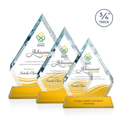 Apex VividPrint™ Award on Newhaven Base - Amber
