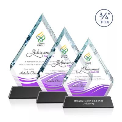 Apex VividPrint™ Award on Newhaven Base - Black