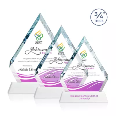Apex VividPrint™ Award on Newhaven Base - White